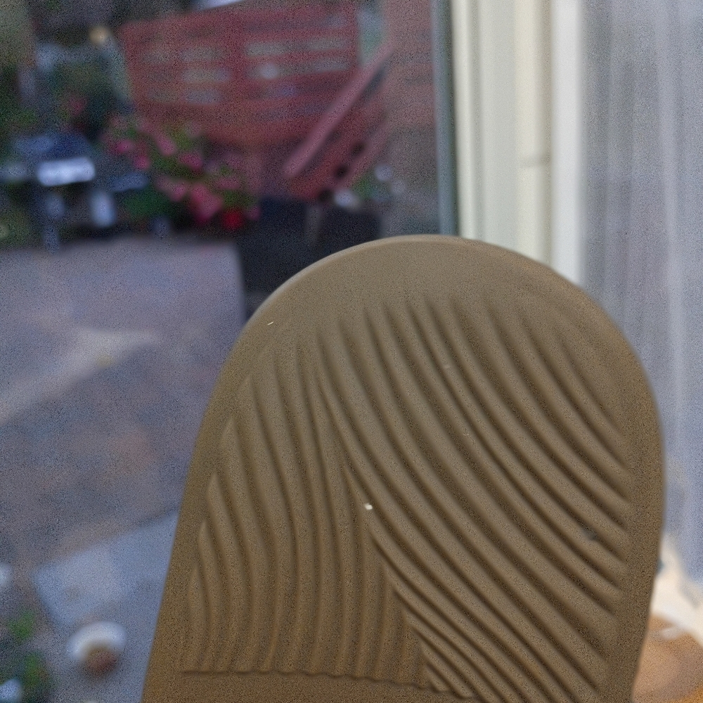 Vionic Navy and Silver Leather Slide Sandals.Like New - Picture 6 of 7